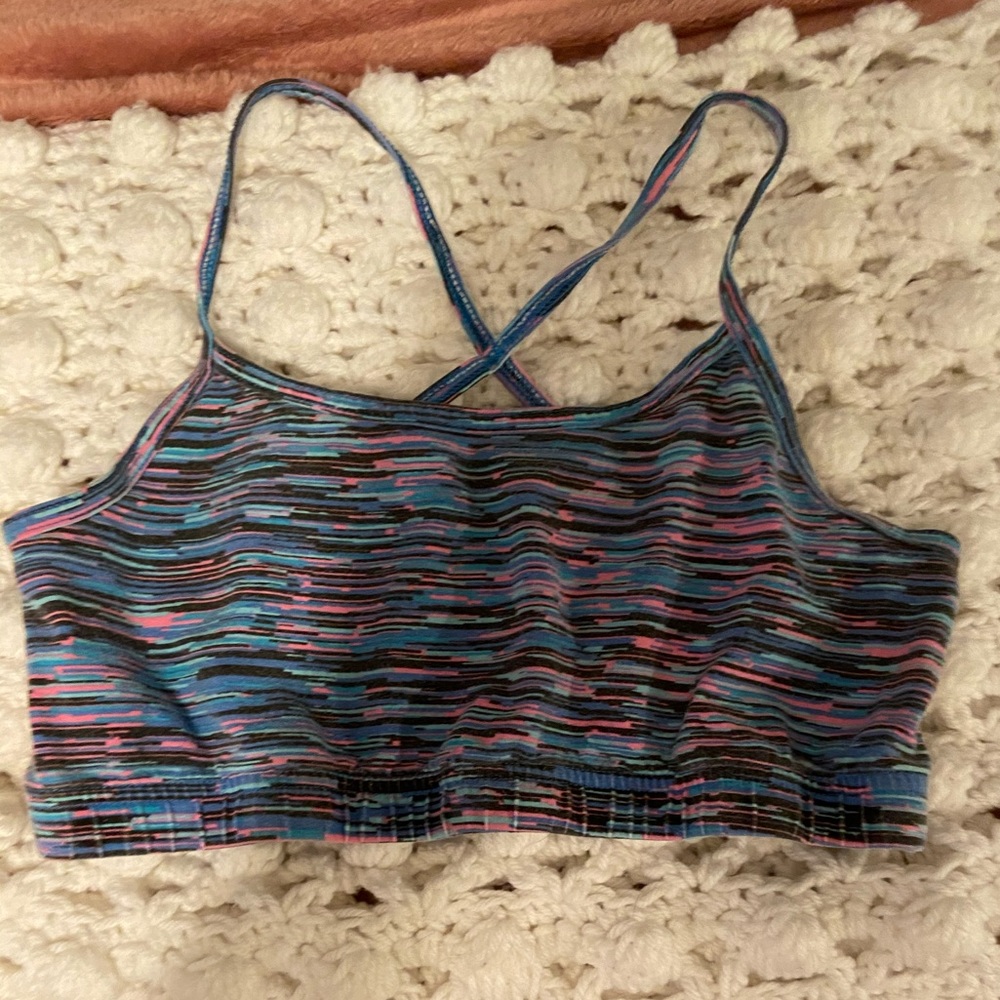 Multicolor girls Sports bra.